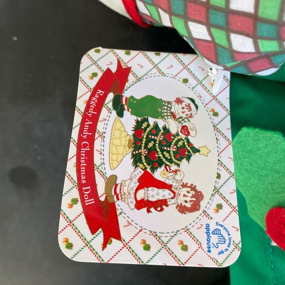 Raggedy Andy 18” Elf Shelf Christmas Holiday Doll Hasbro Applause NWT 2010 - Picture 4 of 11